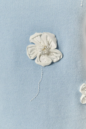 ENGLISH FACTORY - 3D Flower Knit Skirt - SKIRTS available at Objectrare