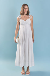 ENGLISH FACTORY - Pearl Seashell Maxi Dress - DRESSES available at Objectrare