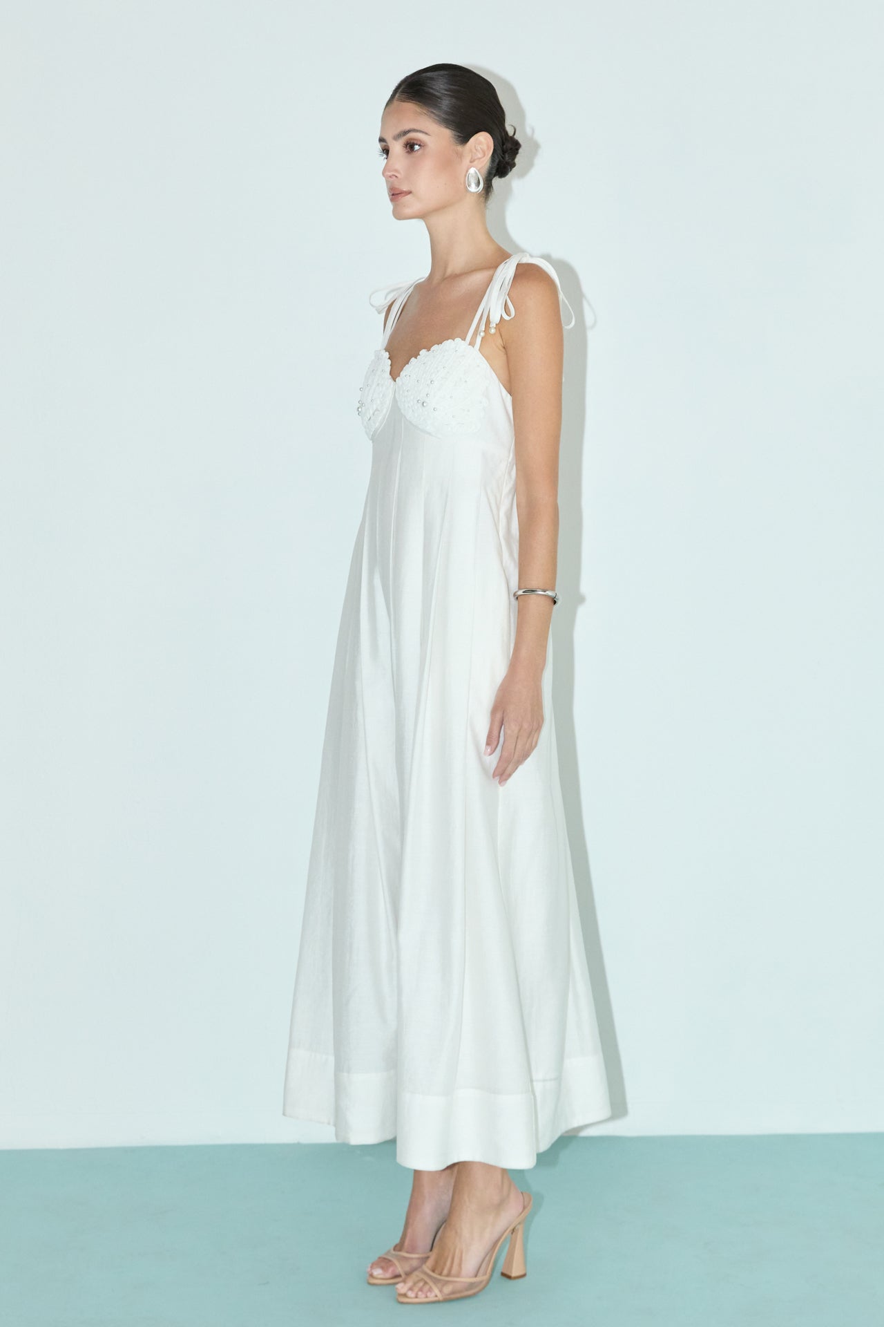 Pearl Seashell Maxi Dress