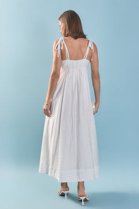 ENGLISH FACTORY - Pearl Seashell Maxi Dress - DRESSES available at Objectrare