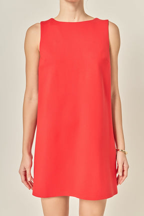 ENGLISH FACTORY - Bow Detailed Sleeveless Stretchy Dress - DRESSES available at Objectrare