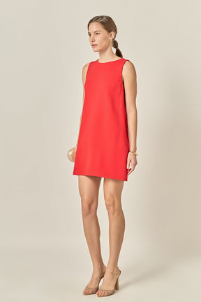 ENGLISH FACTORY - Bow Detailed Sleeveless Stretchy Dress - DRESSES available at Objectrare