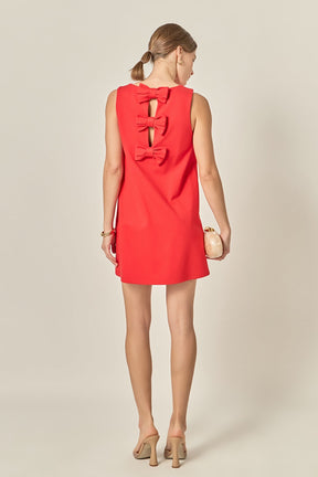 ENGLISH FACTORY - Bow Detailed Sleeveless Stretchy Dress - DRESSES available at Objectrare
