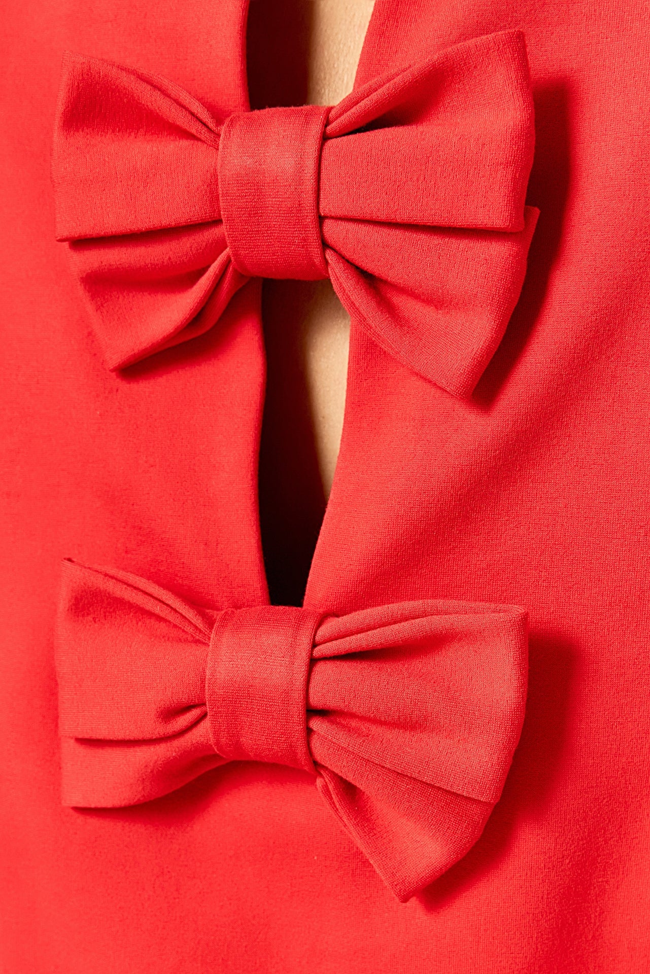 Bow Detailed Sleeveless Stretchy Dress