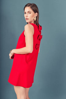 ENGLISH FACTORY - Bow Detailed Sleeveless Stretchy Dress - DRESSES available at Objectrare