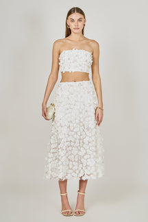 ENDLESS ROSE - 3D Floral Bandeau Top - TOPS available at Objectrare