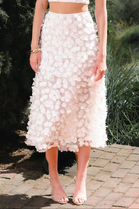 ENDLESS ROSE - 3D Floral Maxi Skirt - SKIRTS available at Objectrare