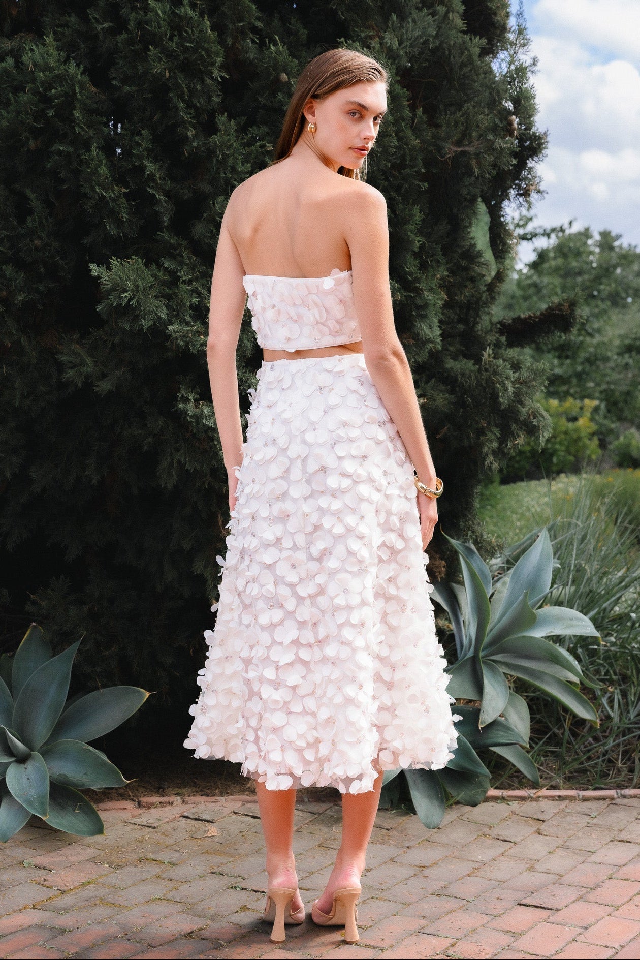 ENDLESS ROSE - 3D Floral Maxi Skirt - SKIRTS available at Objectrare