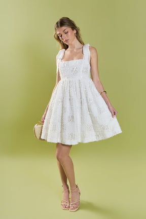 ENGLISH FACTORY - Sequin Bow Tie Mini Dress - DRESSES available at Objectrare