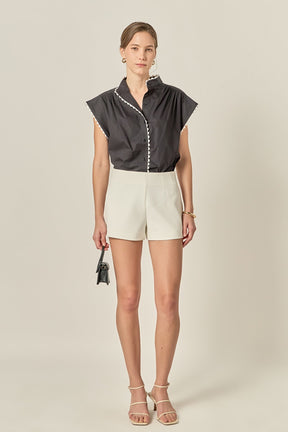 Scallop Trim Ric Rac Blouse