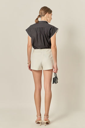 Scallop Trim Ric Rac Blouse