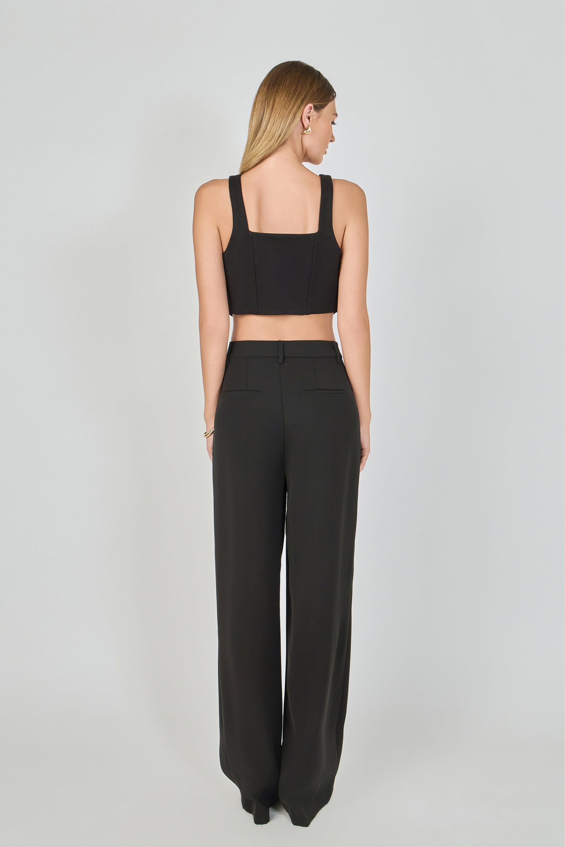 ENDLESS ROSE - Structured Corset Crop Top - TOPS available at Objectrare
