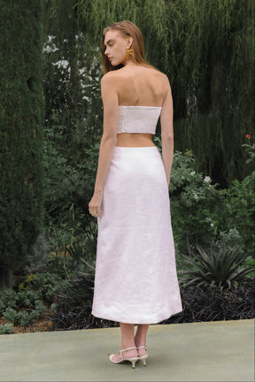 ENDLESS ROSE - Crochet Flower Maxi Skirt - SKIRTS available at Objectrare
