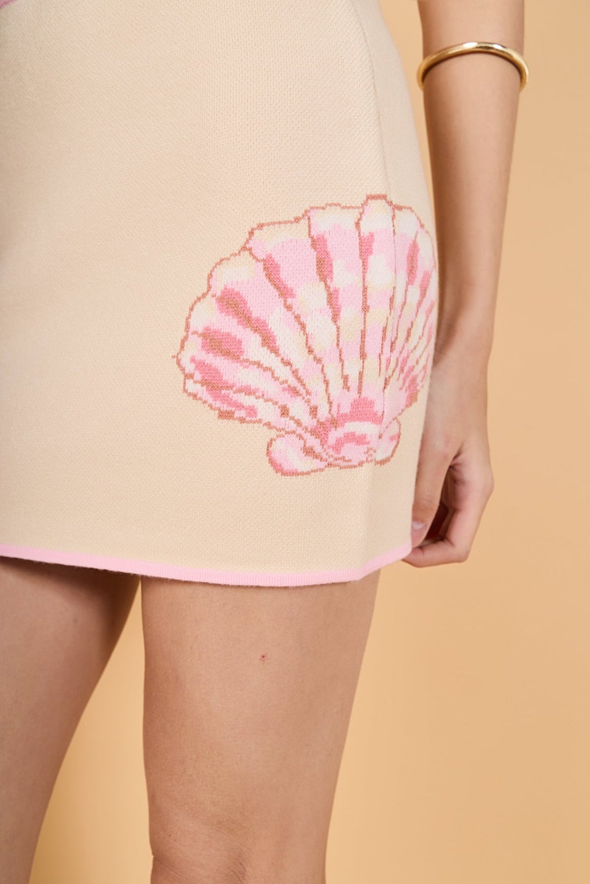 ENGLISH FACTORY - Seashell Knit Mini Skirt - SKIRTS available at Objectrare