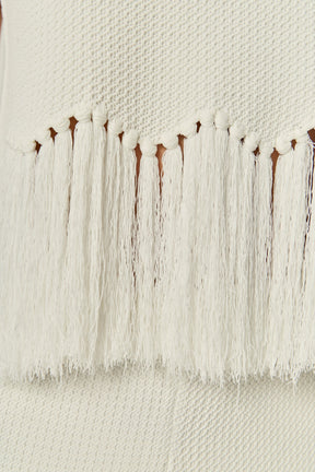 Fringe Detail Sleeveless Knit Top