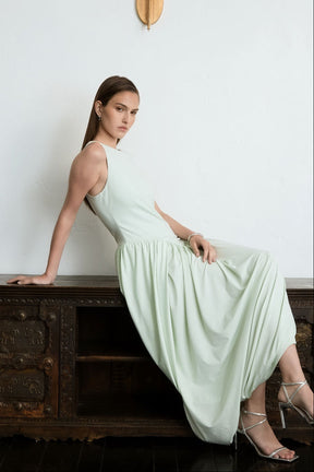 Sleeveless Cutout Maxi Dress