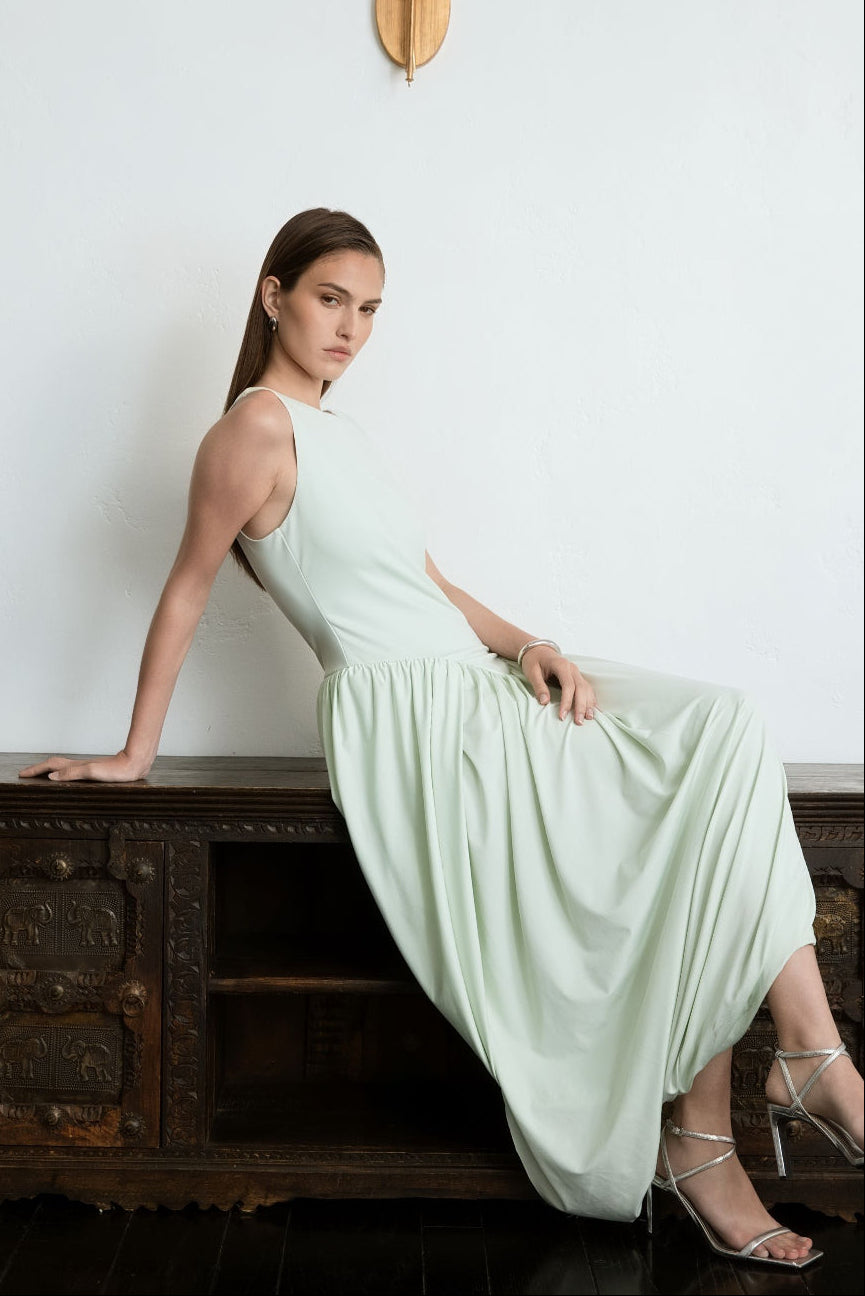 Sleeveless Cutout Maxi Dress