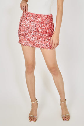 Sequined Mini Skirt