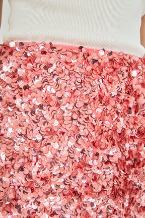 Sequined Mini Skirt