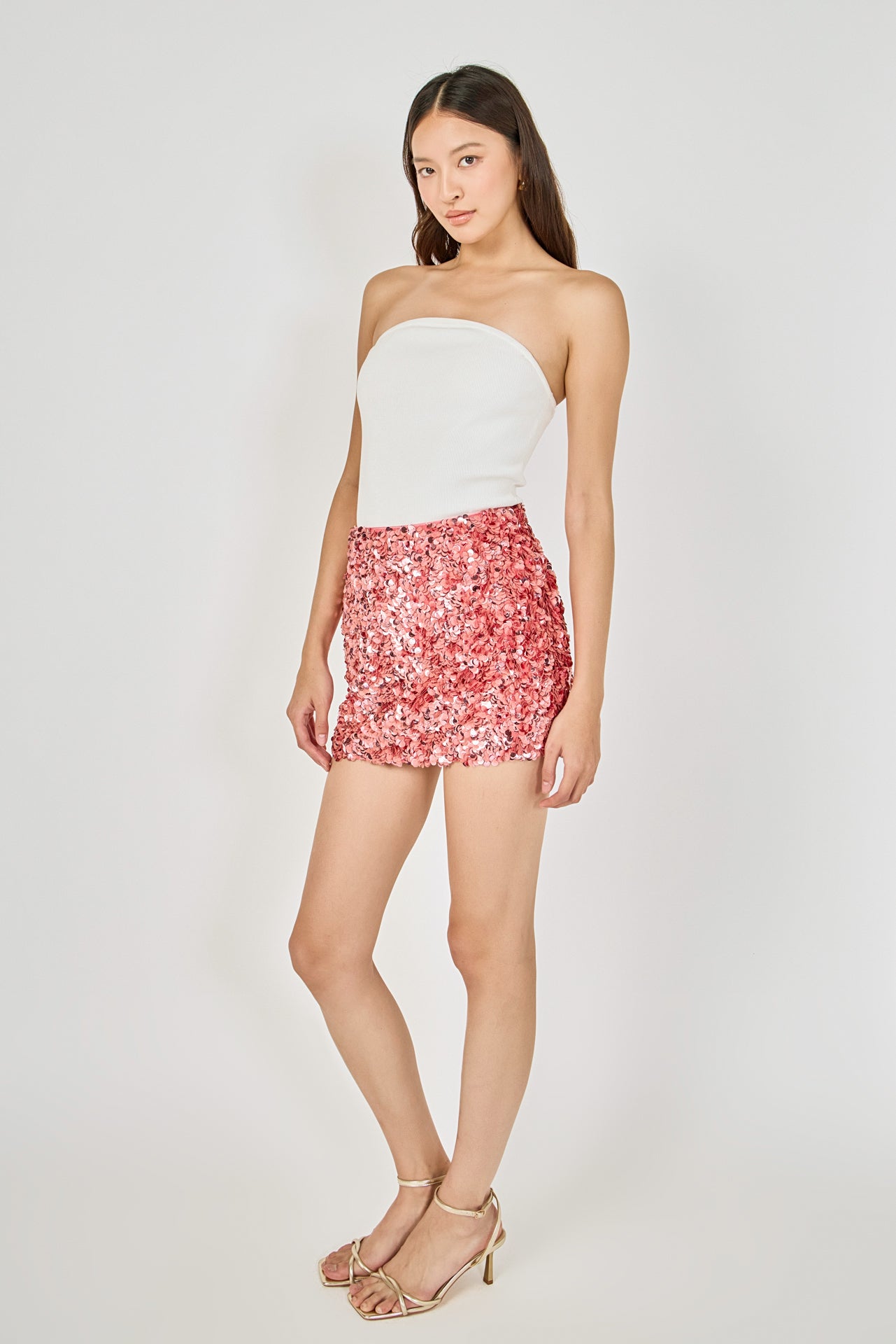 Sequined Mini Skirt