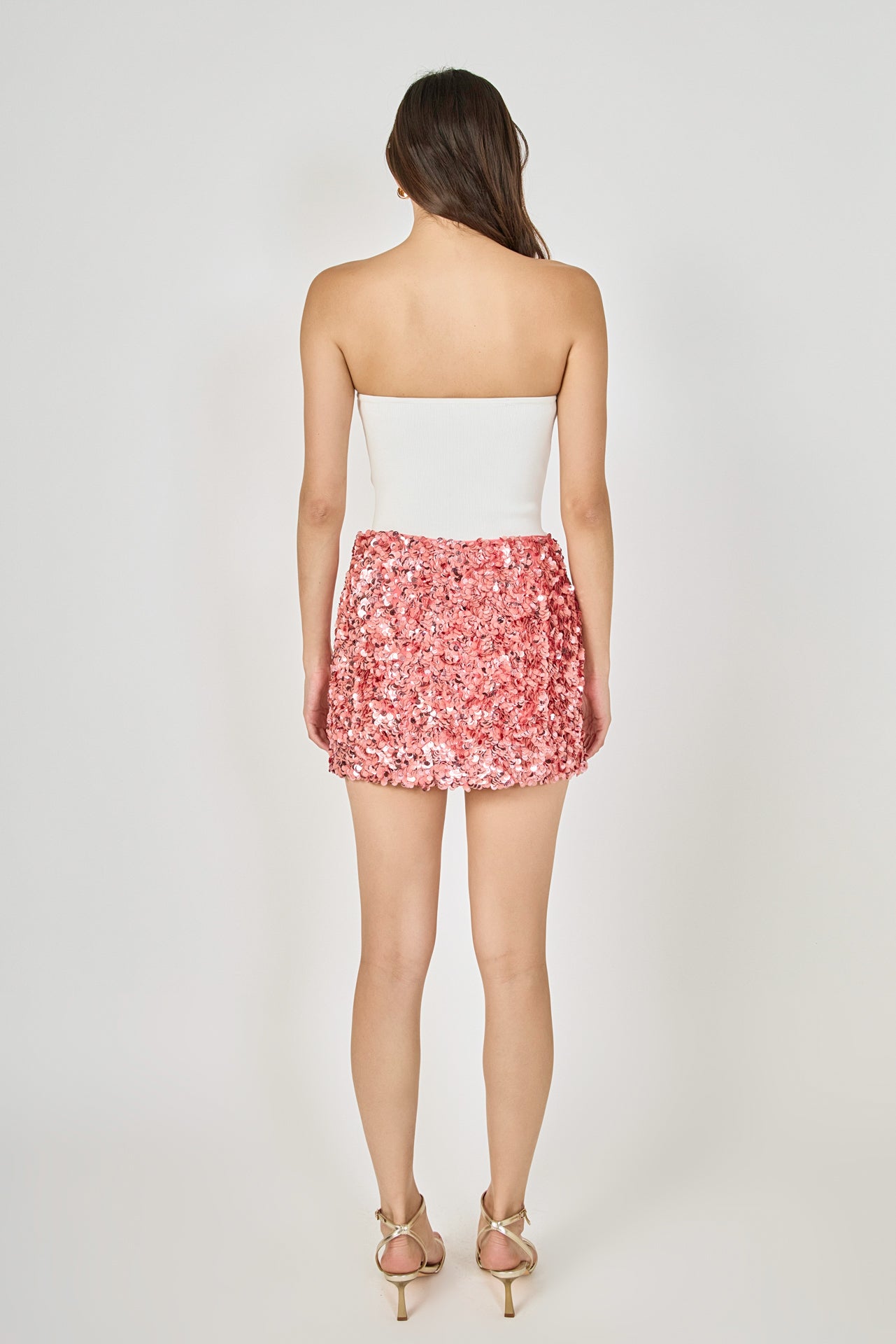 Sequined Mini Skirt