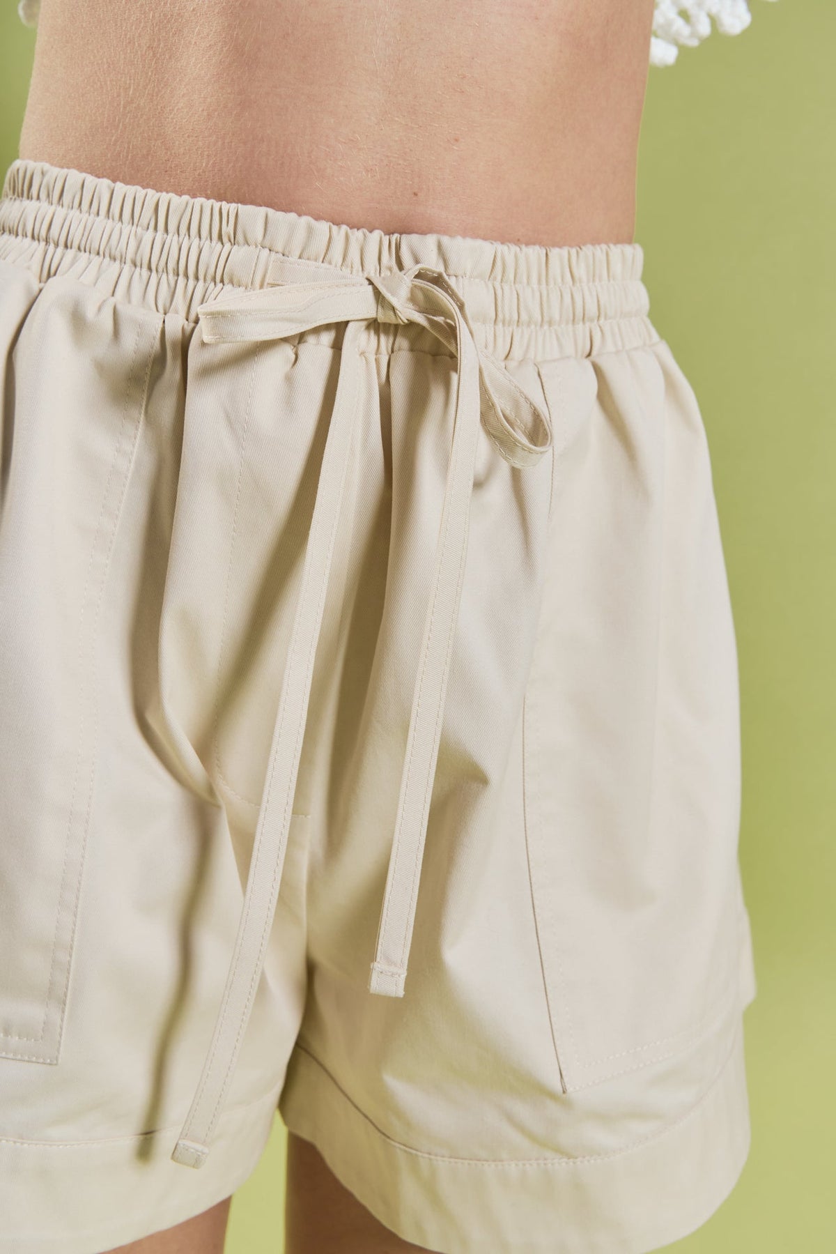 Cotton Drawstring Shorts