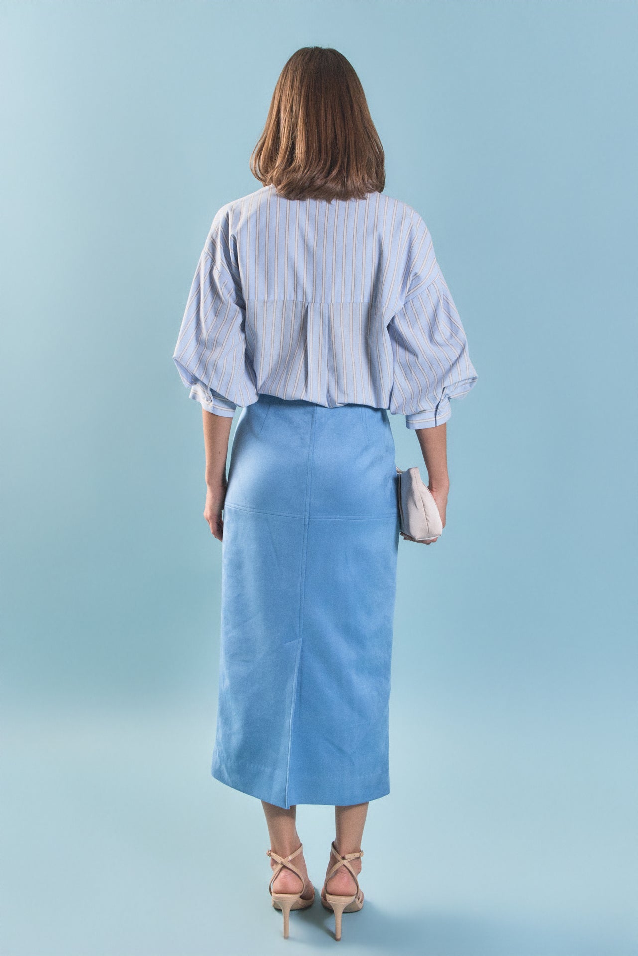 ENGLISH FACTORY - Striped Volume Sleeve Shirt - TOPS available at Objectrare