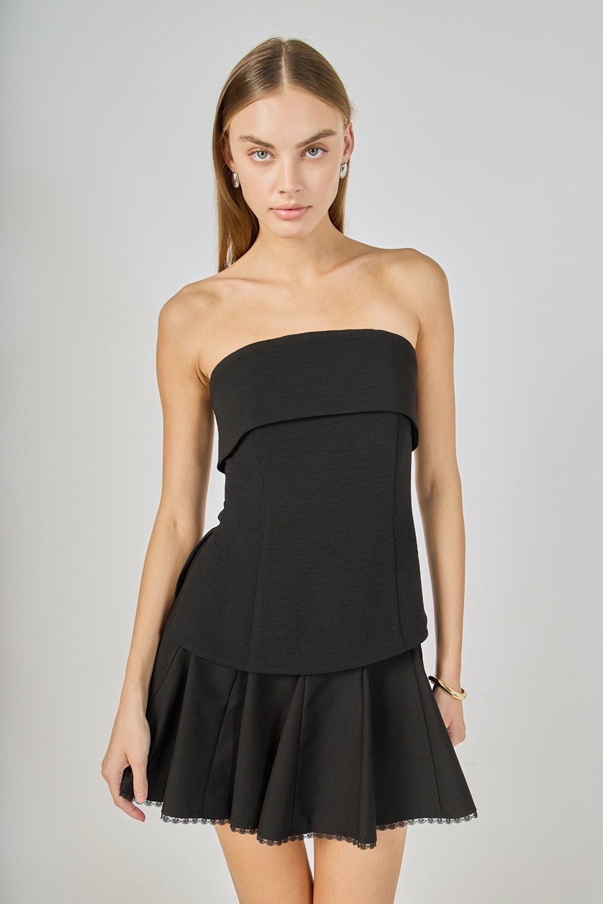 ENDLESS ROSE - Folded Strapless Top - TOPS available at Objectrare