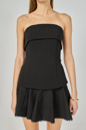 ENDLESS ROSE - Folded Strapless Top - TOPS available at Objectrare