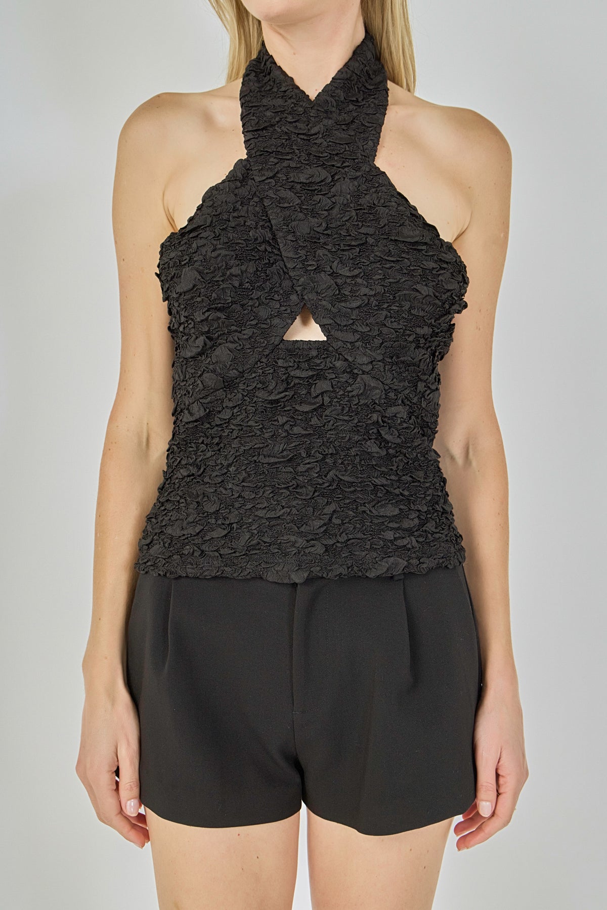 ENDLESS ROSE - Stretchy Halter Top - TOPS available at Objectrare