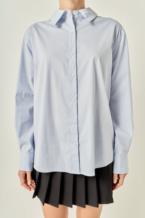 ENGLISH FACTORY - Oversized Button Down Shirt - SHIRTS & BLOUSES available at Objectrare