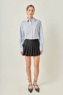 ENGLISH FACTORY - Oversized Button Down Shirt - SHIRTS & BLOUSES available at Objectrare