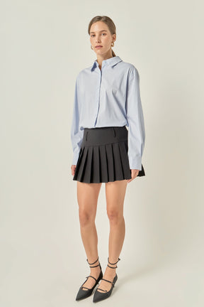 ENGLISH FACTORY - Oversized Button Down Shirt - SHIRTS & BLOUSES available at Objectrare
