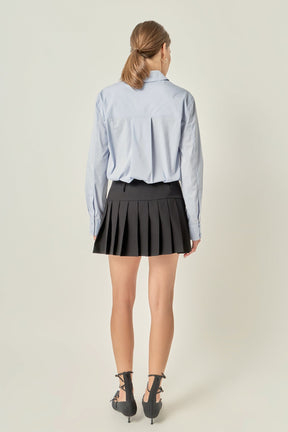 ENGLISH FACTORY - Oversized Button Down Shirt - SHIRTS & BLOUSES available at Objectrare