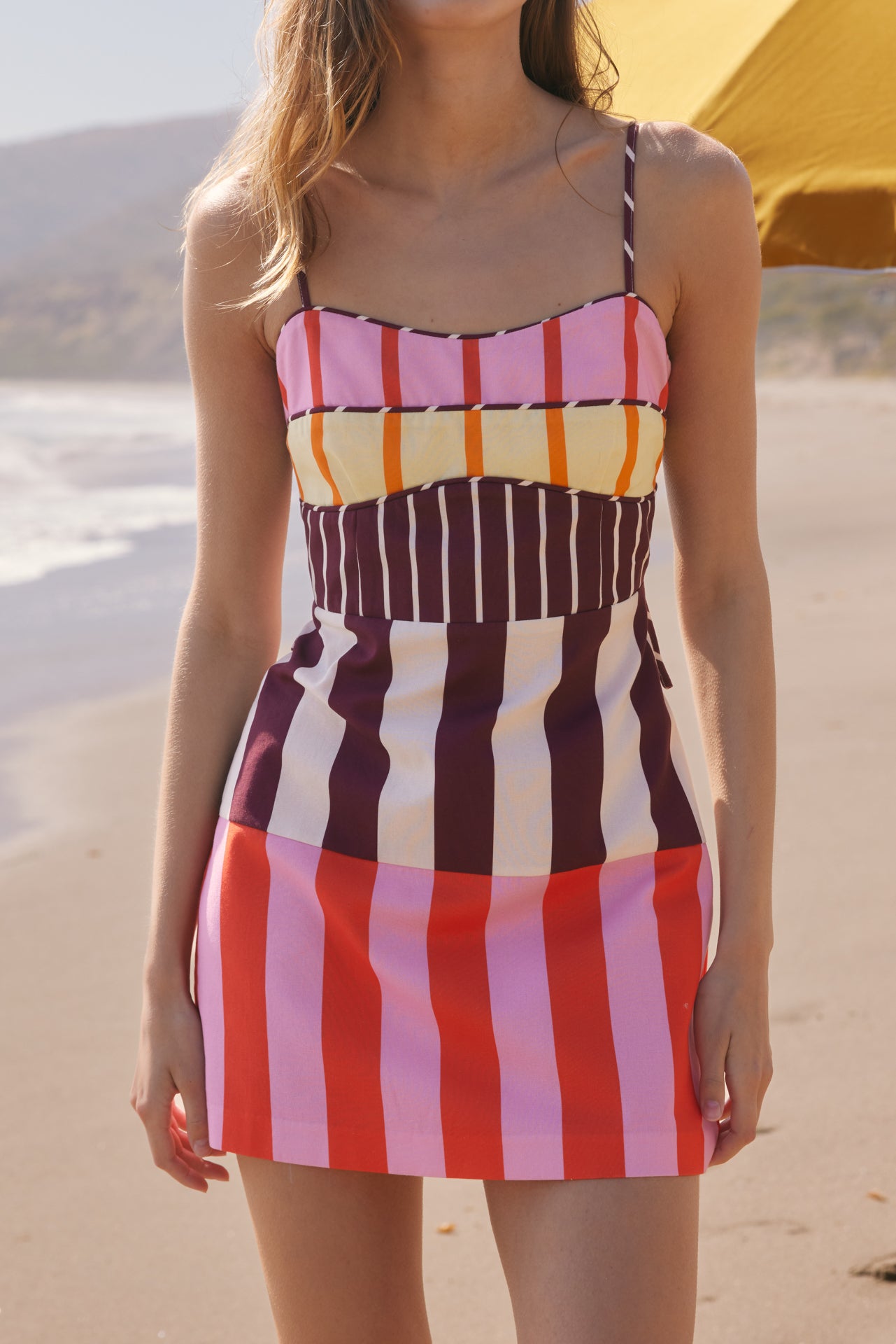 ENGLISH FACTORY - Sorbet Stripe Mini Dress - DRESSES available at Objectrare