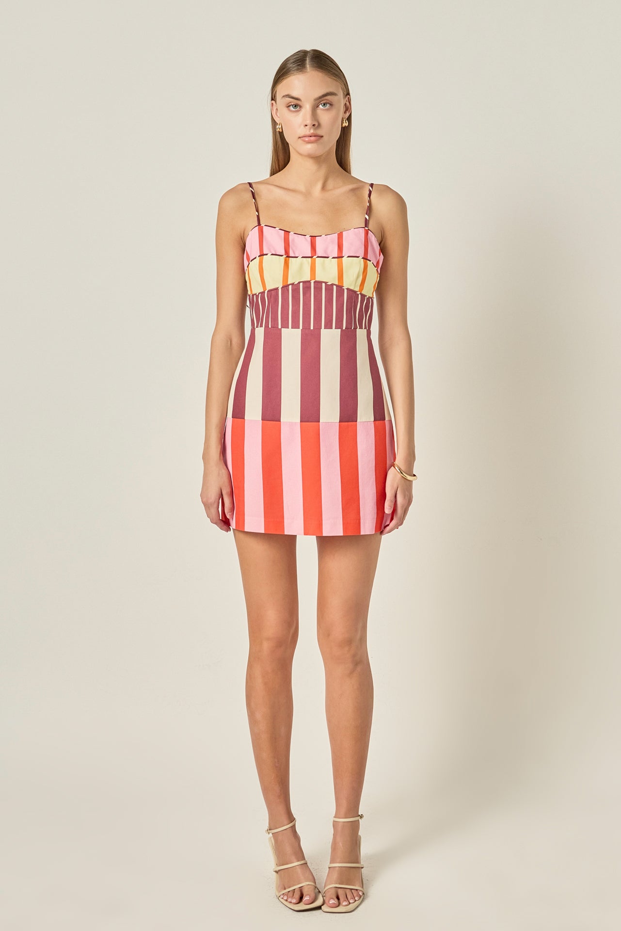 ENGLISH FACTORY - Sorbet Stripe Mini Dress - DRESSES available at Objectrare