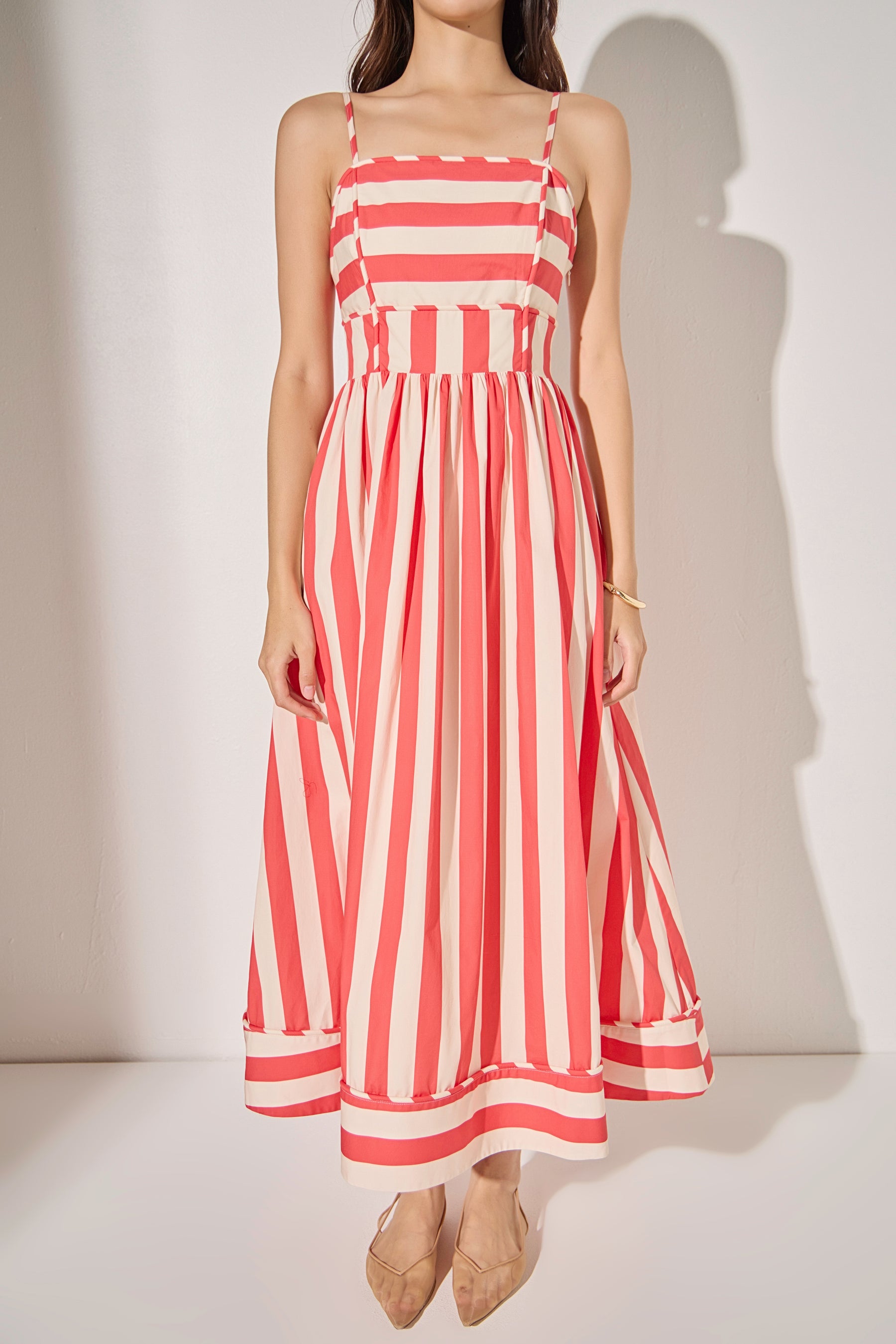 Bold Stripe Midi Dress