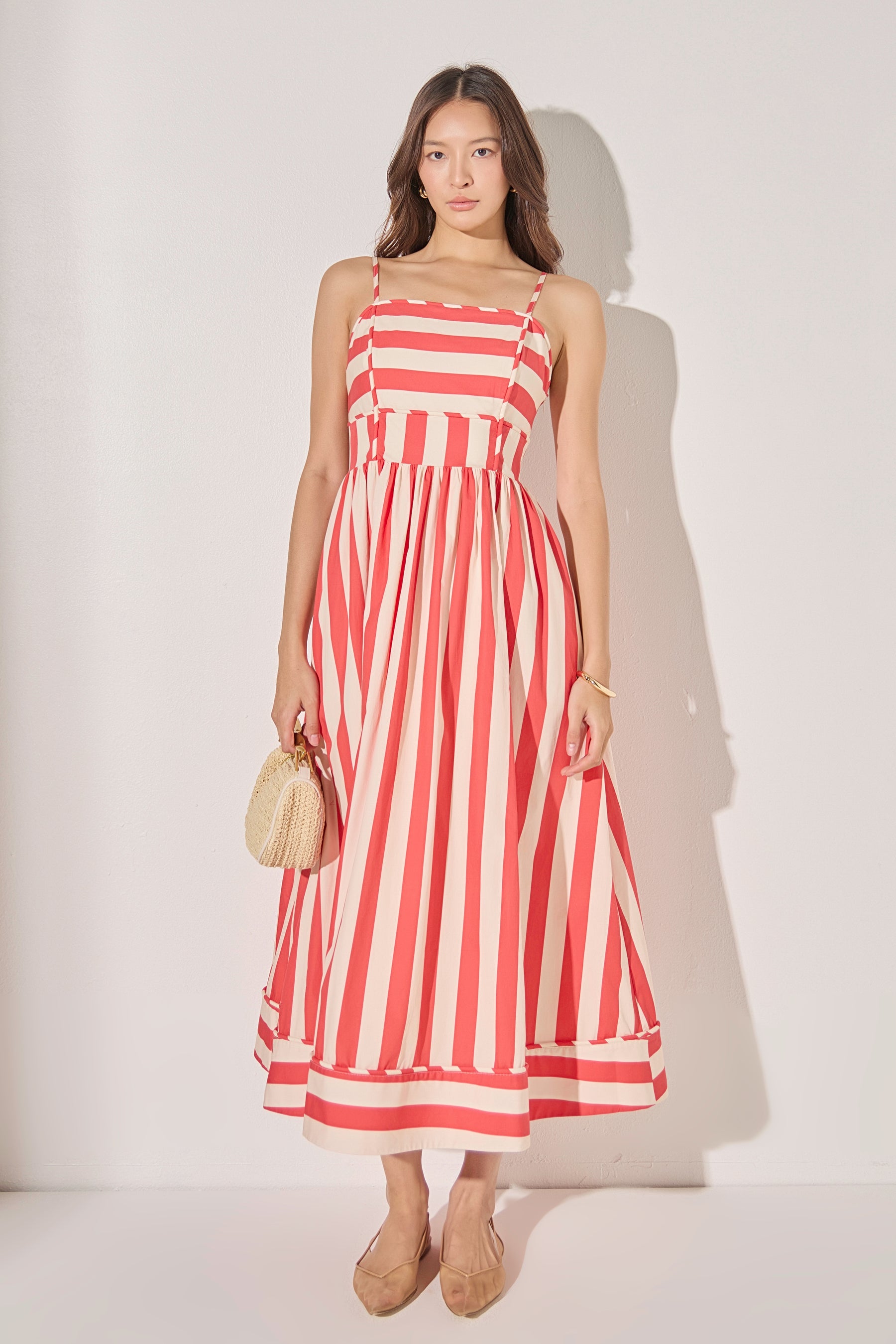 Bold Stripe Midi Dress