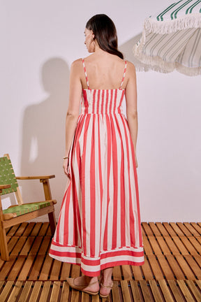 ENGLISH FACTORY - Bold Stripe Midi Dress - DRESSES available at Objectrare