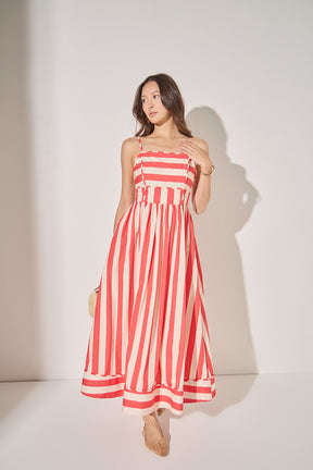 Bold Stripe Midi Dress