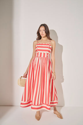 Bold Stripe Midi Dress