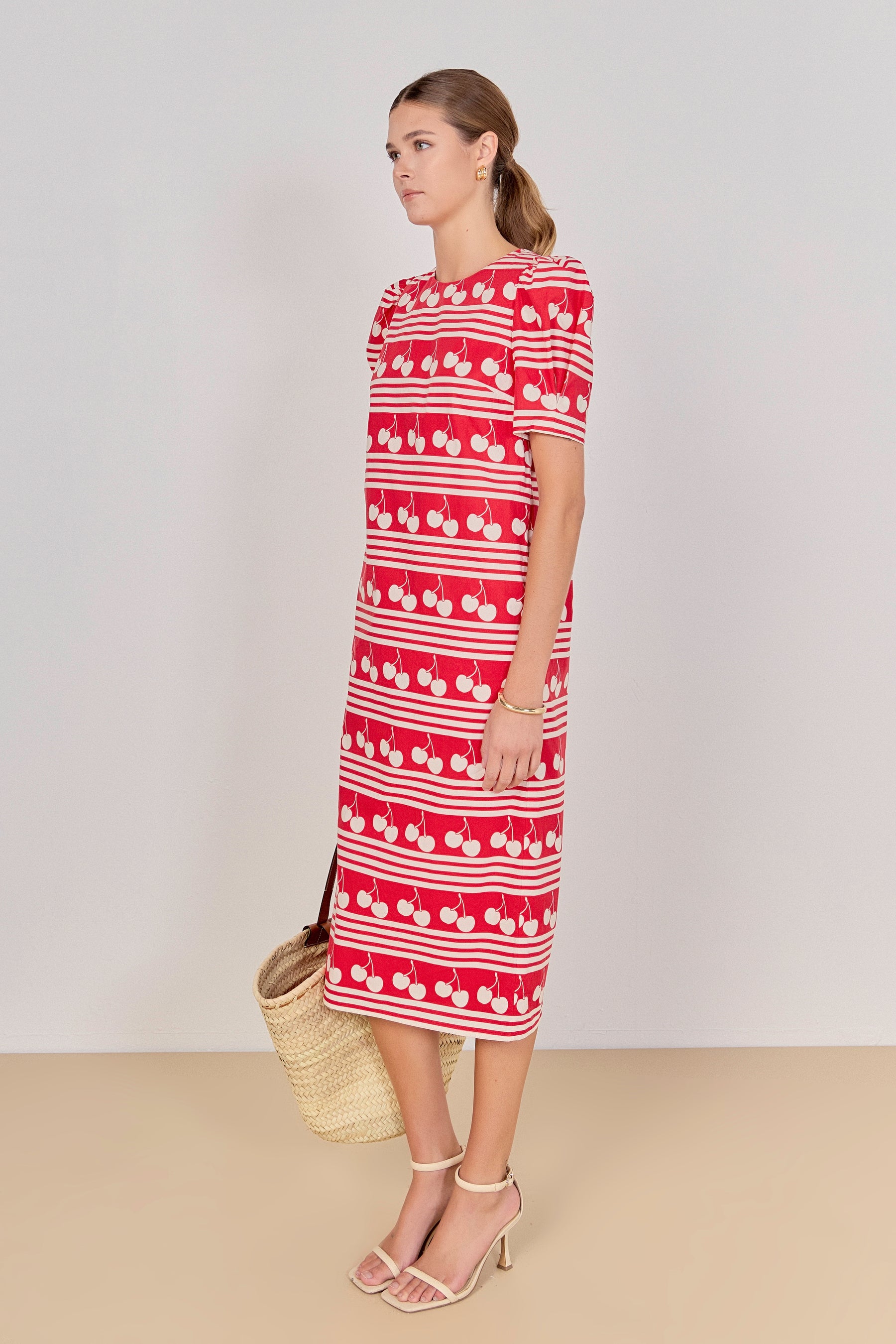 ENGLISH FACTORY - Cherry Printed Midi Dress - DRESSES available at Objectrare