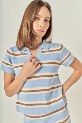 ENGLISH FACTORY - Stripe Knit Mini Skirt - SKIRTS available at Objectrare