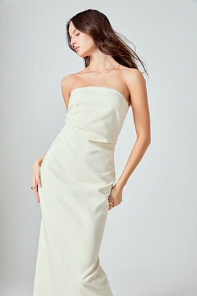 ENDLESS ROSE - Mina Strapless Midi Dress - DRESSES available at Objectrare