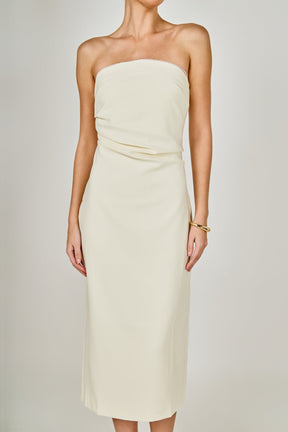 ENDLESS ROSE - Mina Strapless Midi Dress - DRESSES available at Objectrare