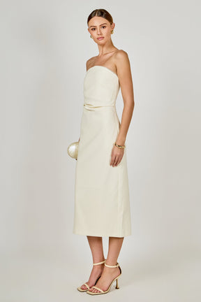 ENDLESS ROSE - Mina Strapless Midi Dress - DRESSES available at Objectrare