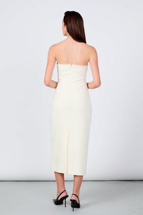 ENDLESS ROSE - Mina Strapless Midi Dress - DRESSES available at Objectrare