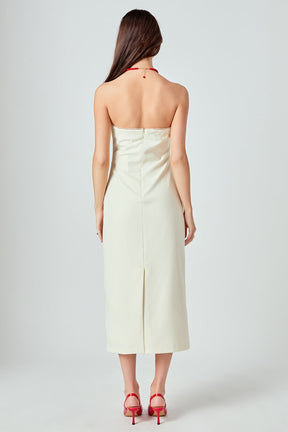 ENDLESS ROSE - Mina Strapless Midi Dress - DRESSES available at Objectrare