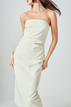 ENDLESS ROSE - Mina Strapless Midi Dress - DRESSES available at Objectrare