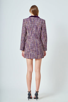 ENDLESS ROSE - Tweed Blazer Dress - DRESSES available at Objectrare